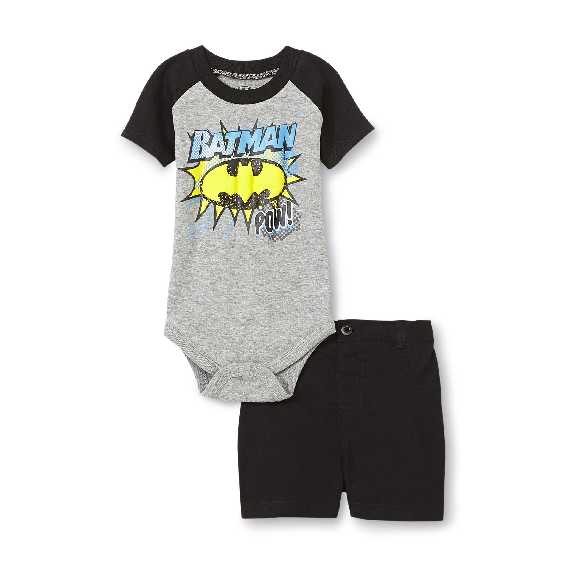 DC Comics Batman Newborn Boy's Bodysuit & Shorts