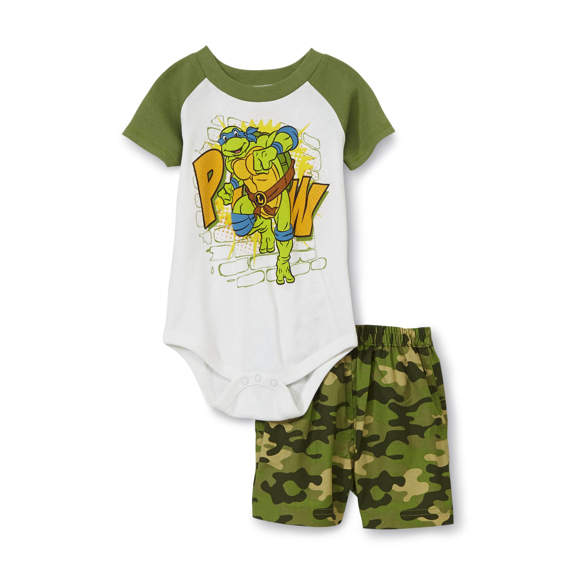 Nickelodeon Teenage Mutant Ninja Turtles Newborn Boy's Bodysuit & Shorts