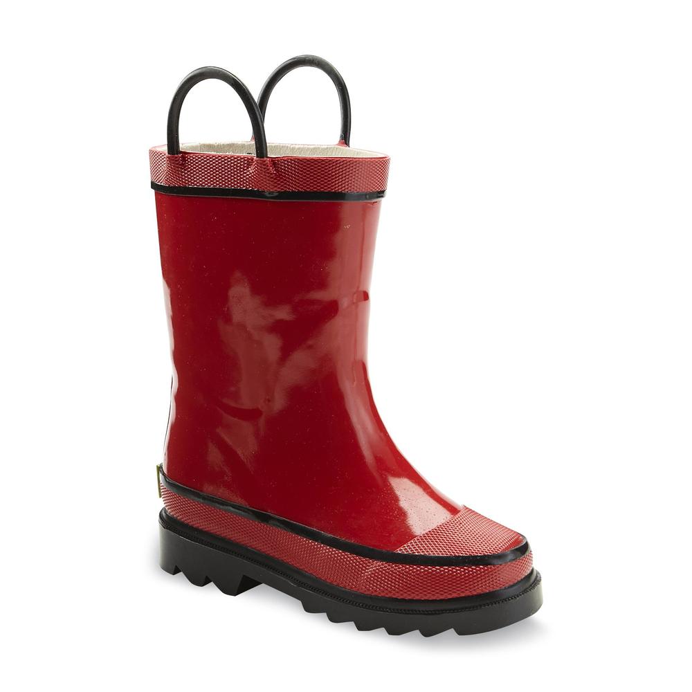 Western Chief Toddler/Youth Fire Chief 2 7-1/2" Red Rubber Rain Boot
