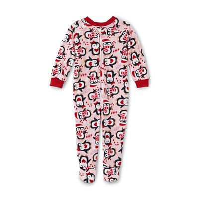 Joe Boxer Infant & Toddler Girl's Fleece Footed Pajamas - Penguins