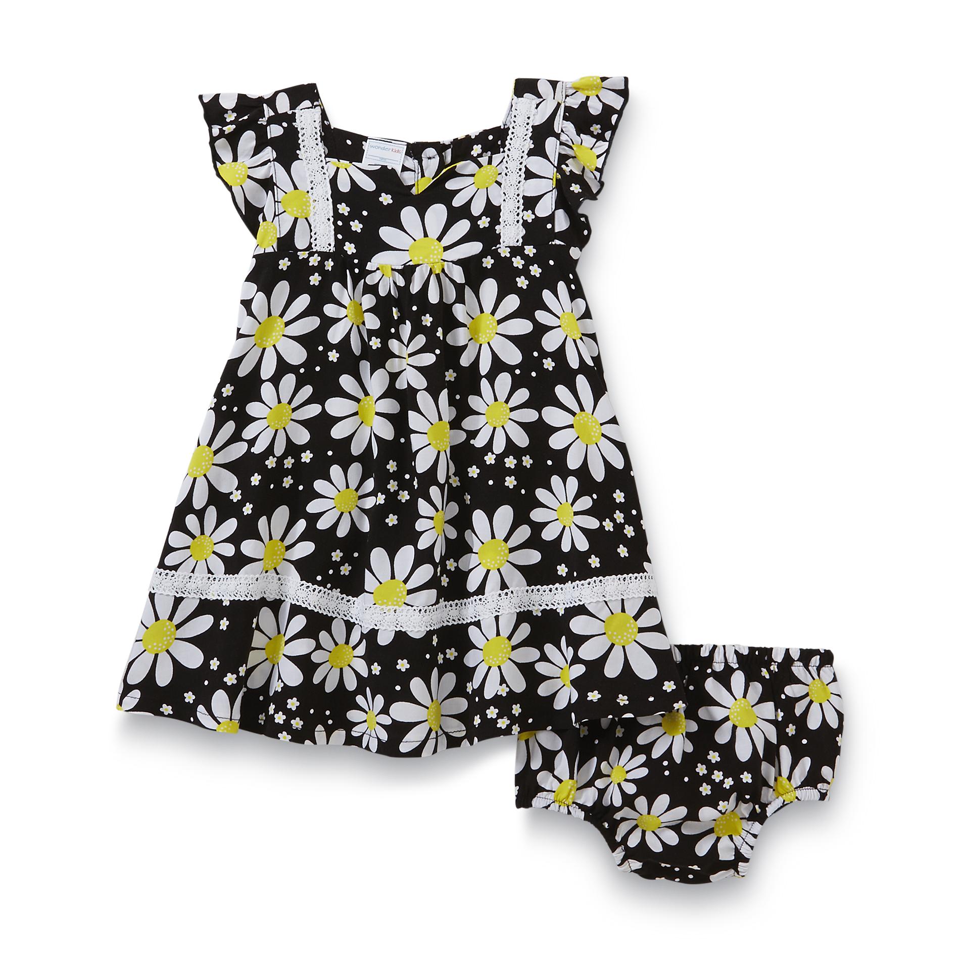 WonderKids Infant & Toddler Girl's Flutter Dress & Diaper Cover - Daisy