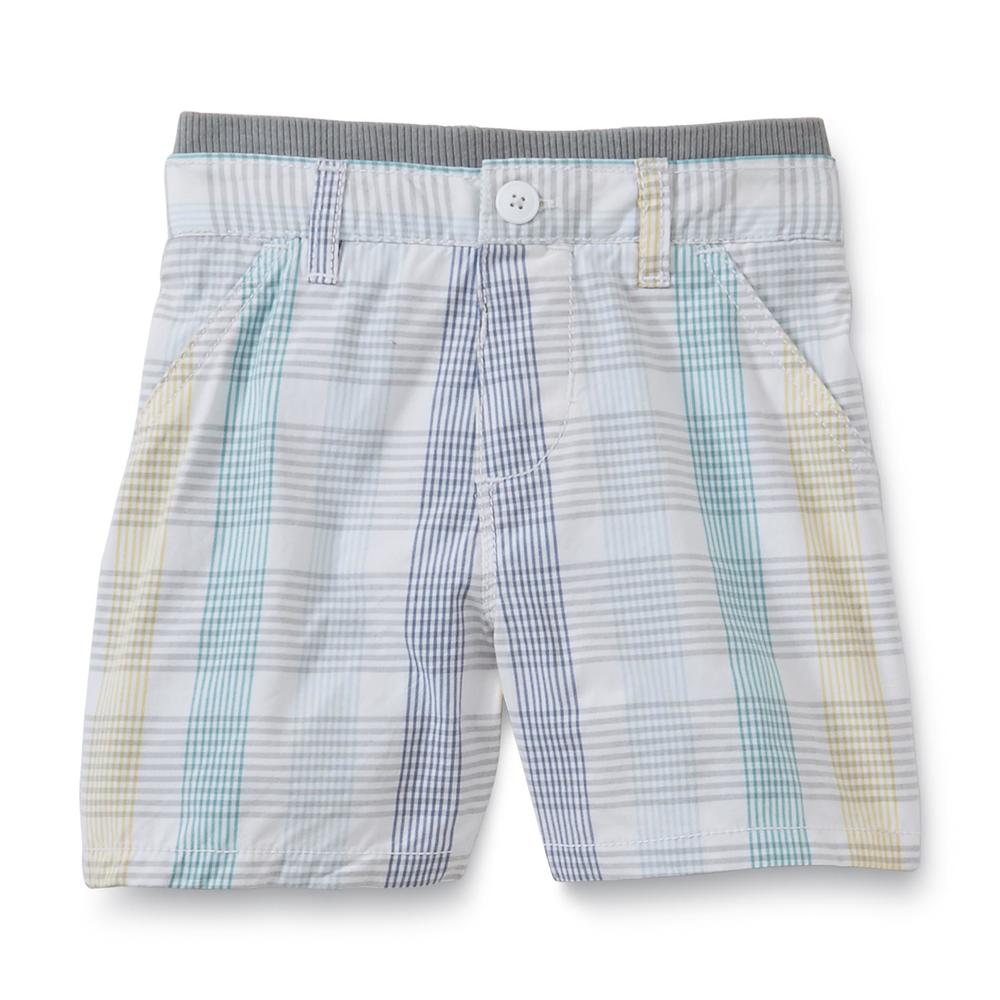 Little Wonders Newborn & Infant Boys Poplin Shorts - Plaid