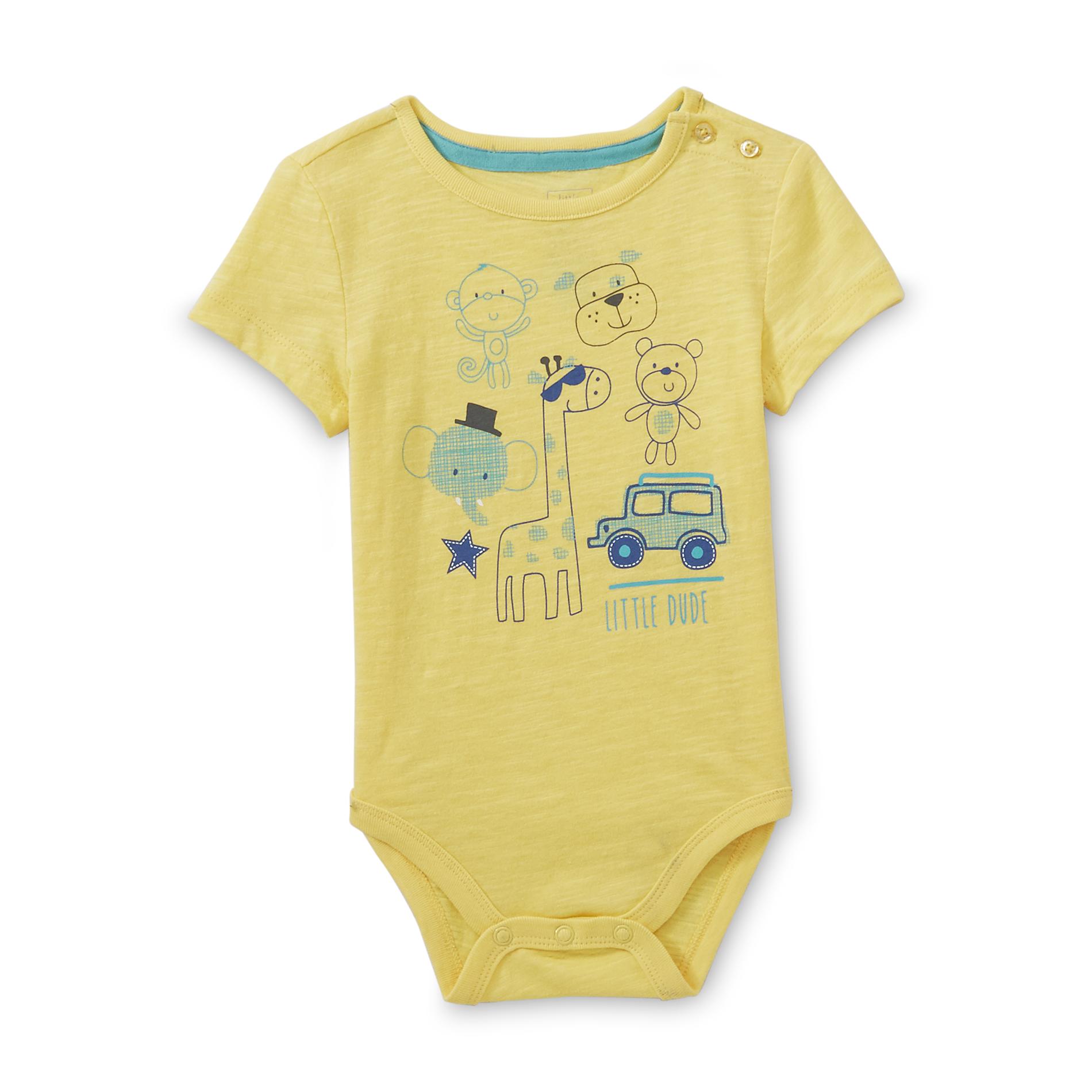 Little Wonders Newborn & Infant Boy's Short-Sleeve Bodysuit - Animals