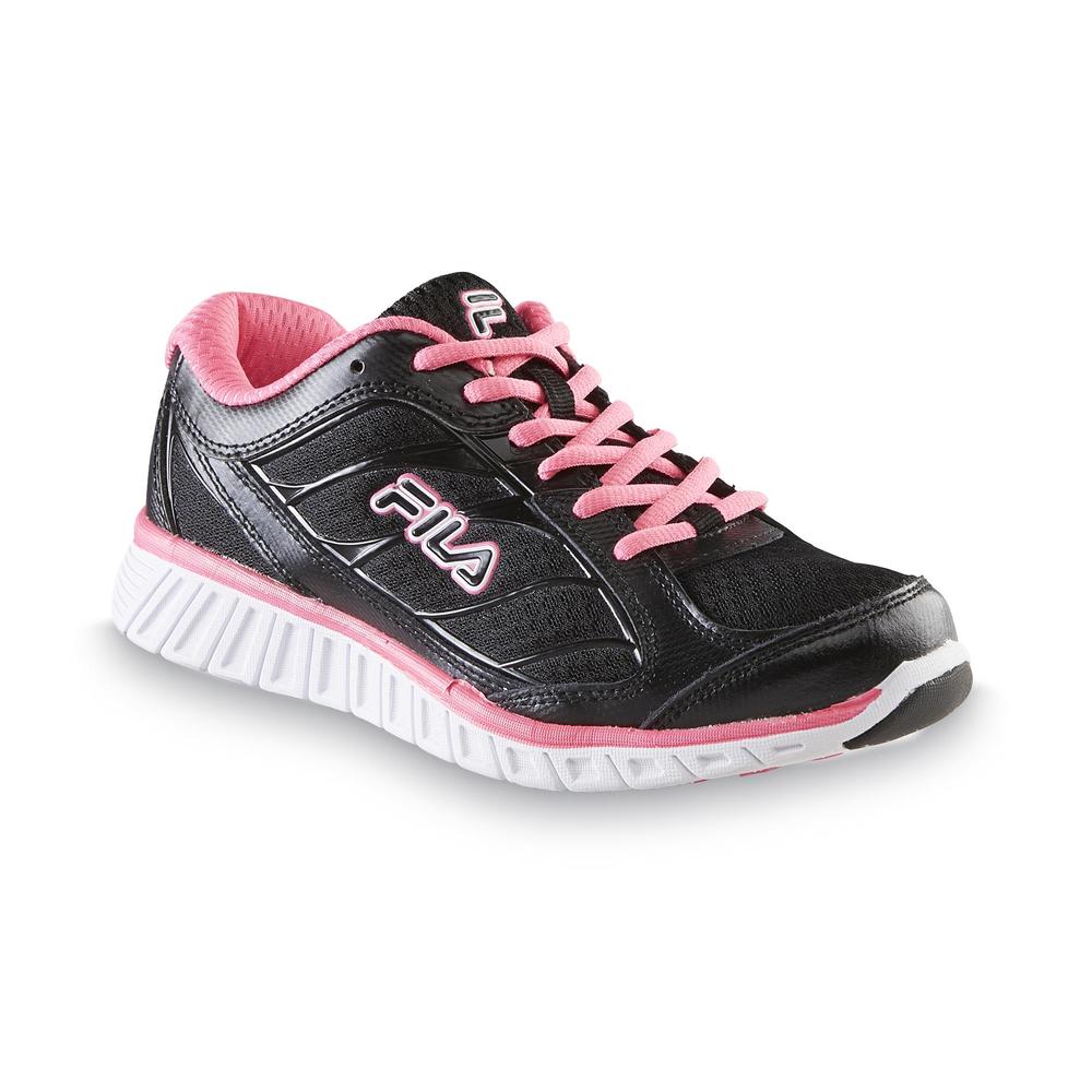 Fila Women's Hyper Split 4 Black/Neon Pink Walking Shoe