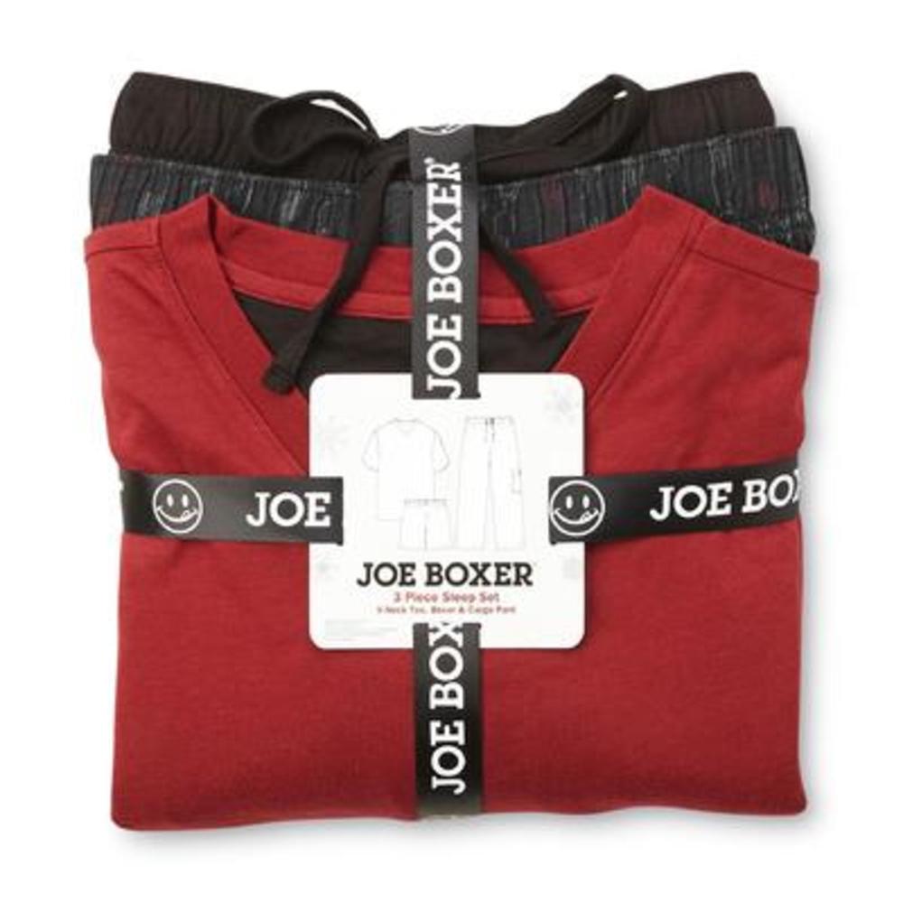 Joe Boxer Men's Big & Tall 3-Piece Pajama Set - Reindeer