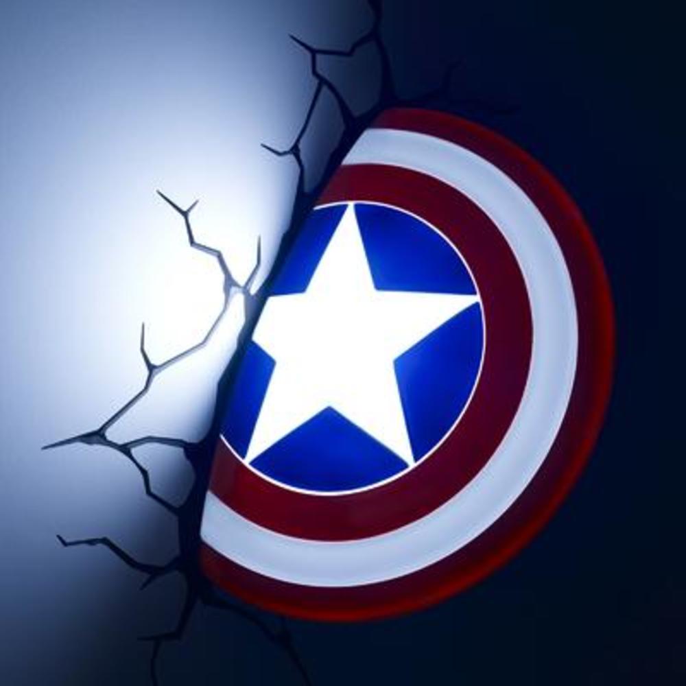 3D Deco Lights - Captain America Frisbee