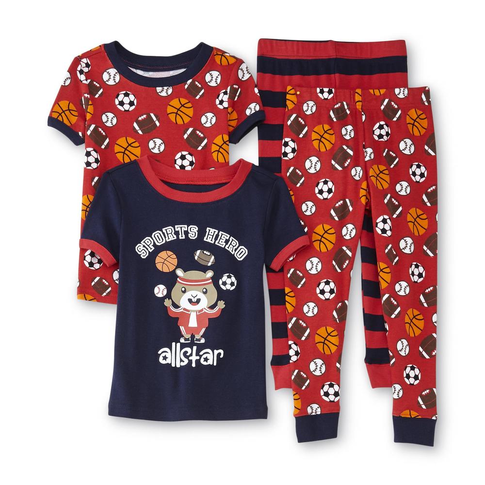 Joe Boxer Infant & Toddler Boy's 2-Pairs Close Fit Pajamas - Sports