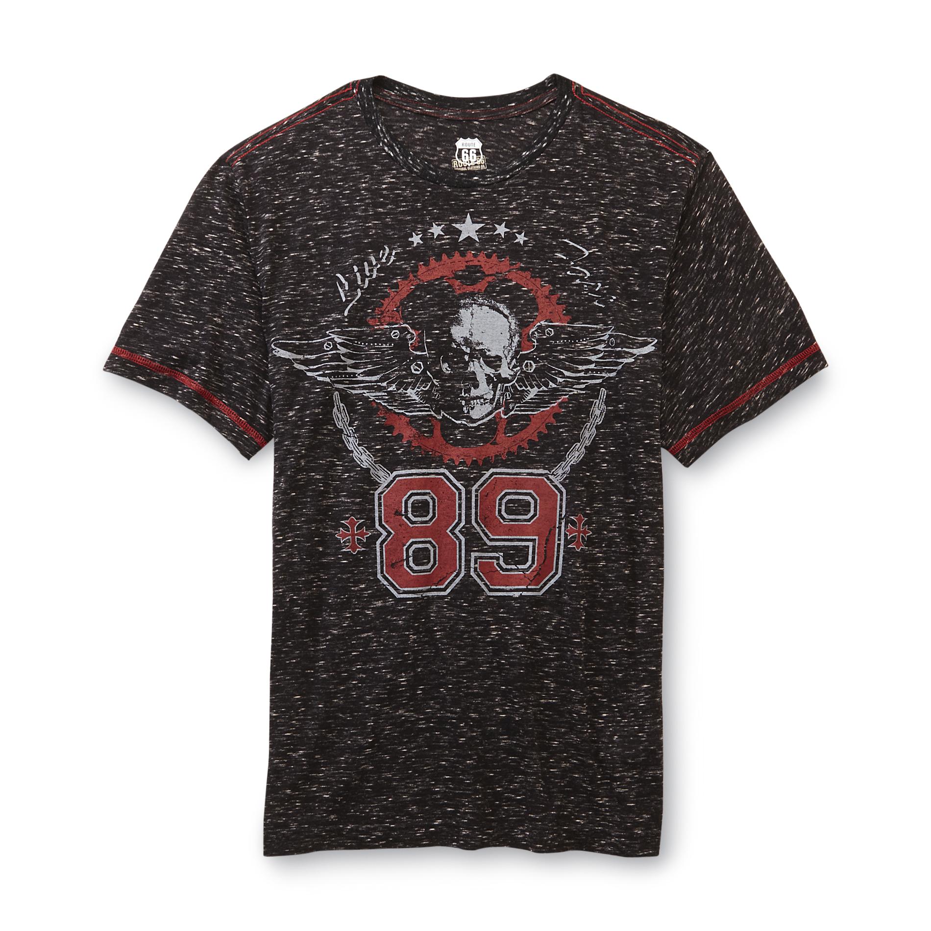 Route 66 Men's Graphic T-Shirt - Winged Skull