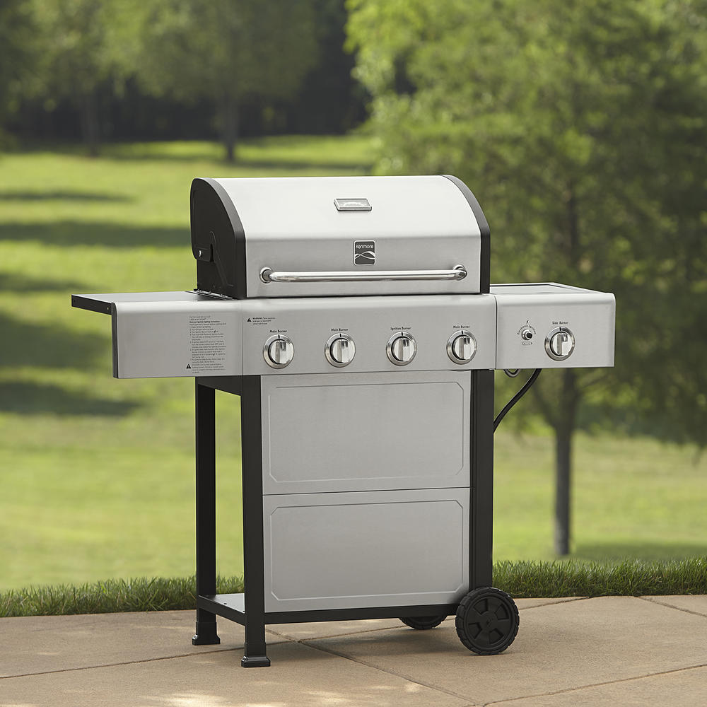 Kenmore 4-Burner Gas Grill with Side Burner