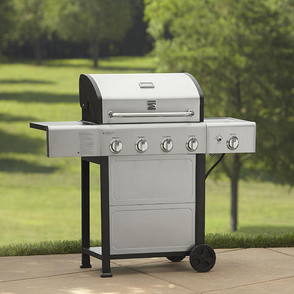 Kenmore 4-Burner Gas Grill with Side Burner *Limited Availability, Silver