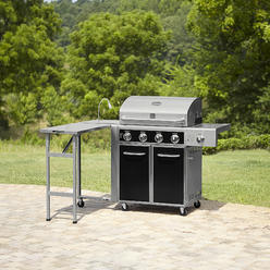 Kenmore 4 Burner 48,000 BTU Gas Grill with Folding Side Table