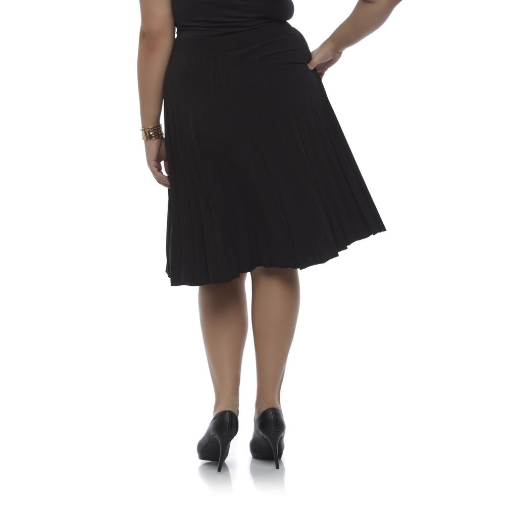 Covington Women's Plus Pleated Skirt