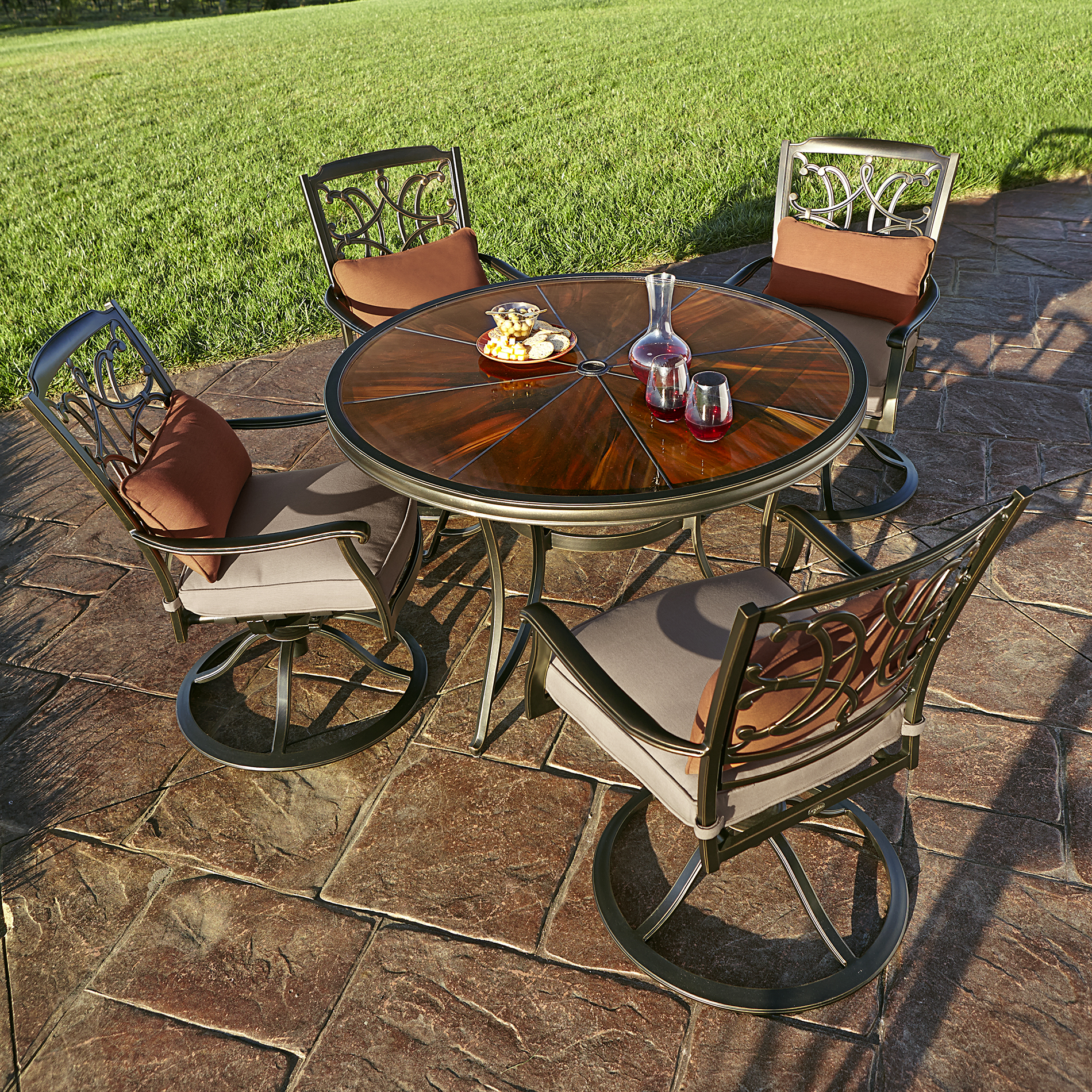 Agio International Aaf 03501 28310 Tuscany 5 Piece Dining Collection American Freight Sears Outlet