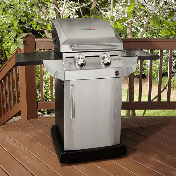 CharBroil 463270613 2 Burner Infrared Gas Grill with Folding Side Shelves Sears Outlet