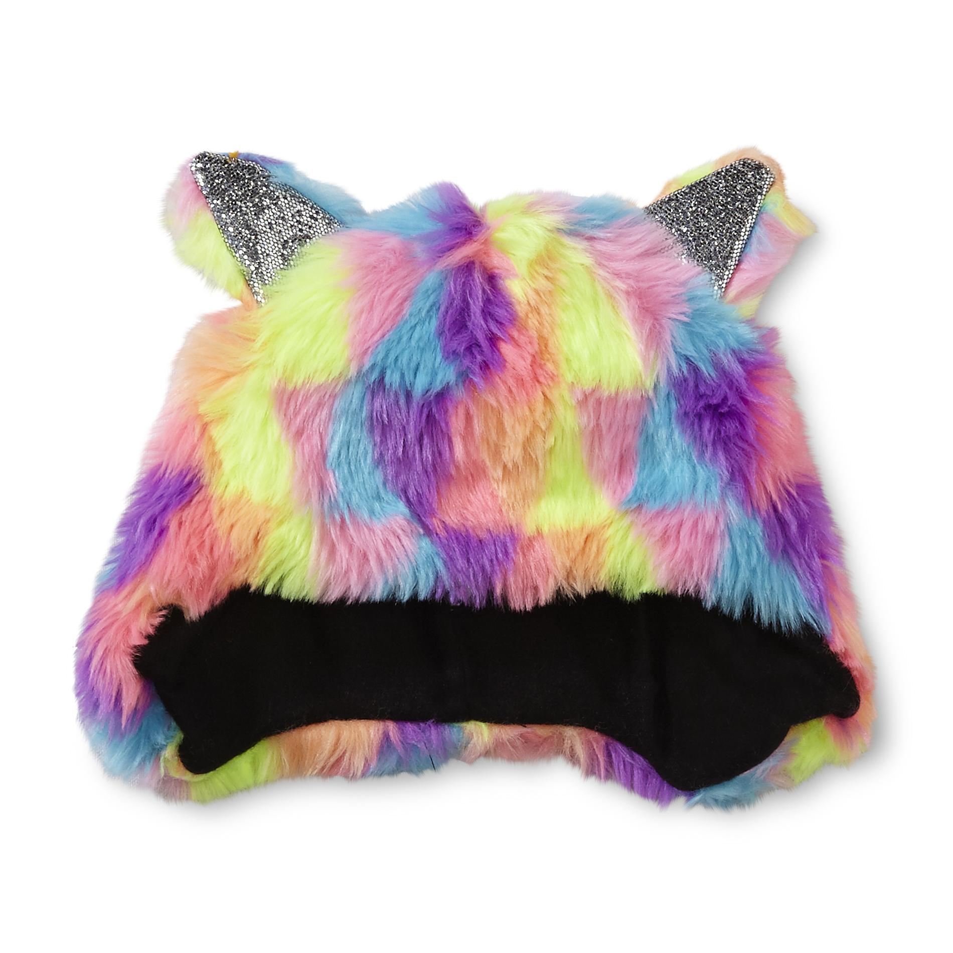 Athletech Girl's Faux Fur Critter Hat - Cat
