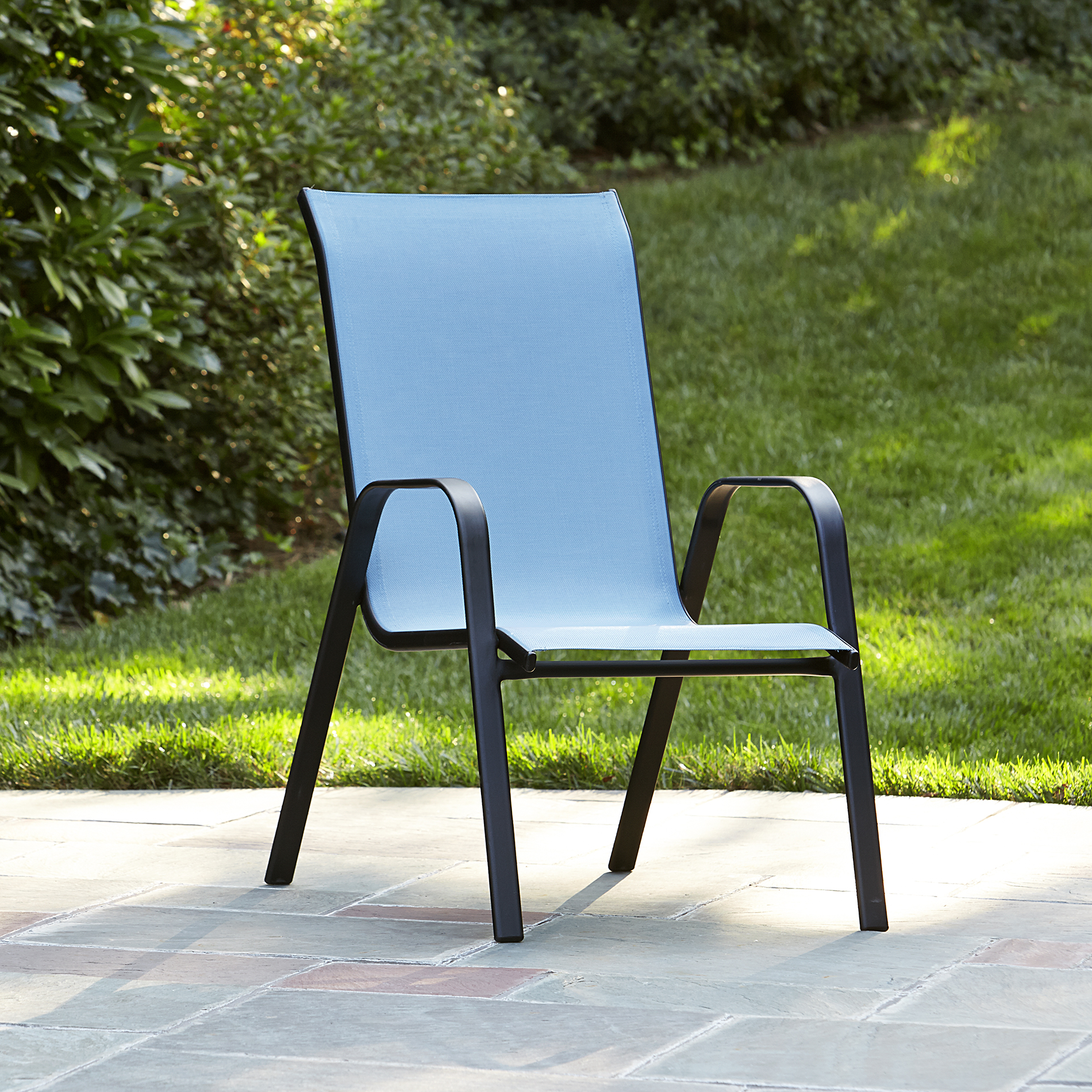 Essential Garden Bartlett Light Blue Stack Chair* Limited