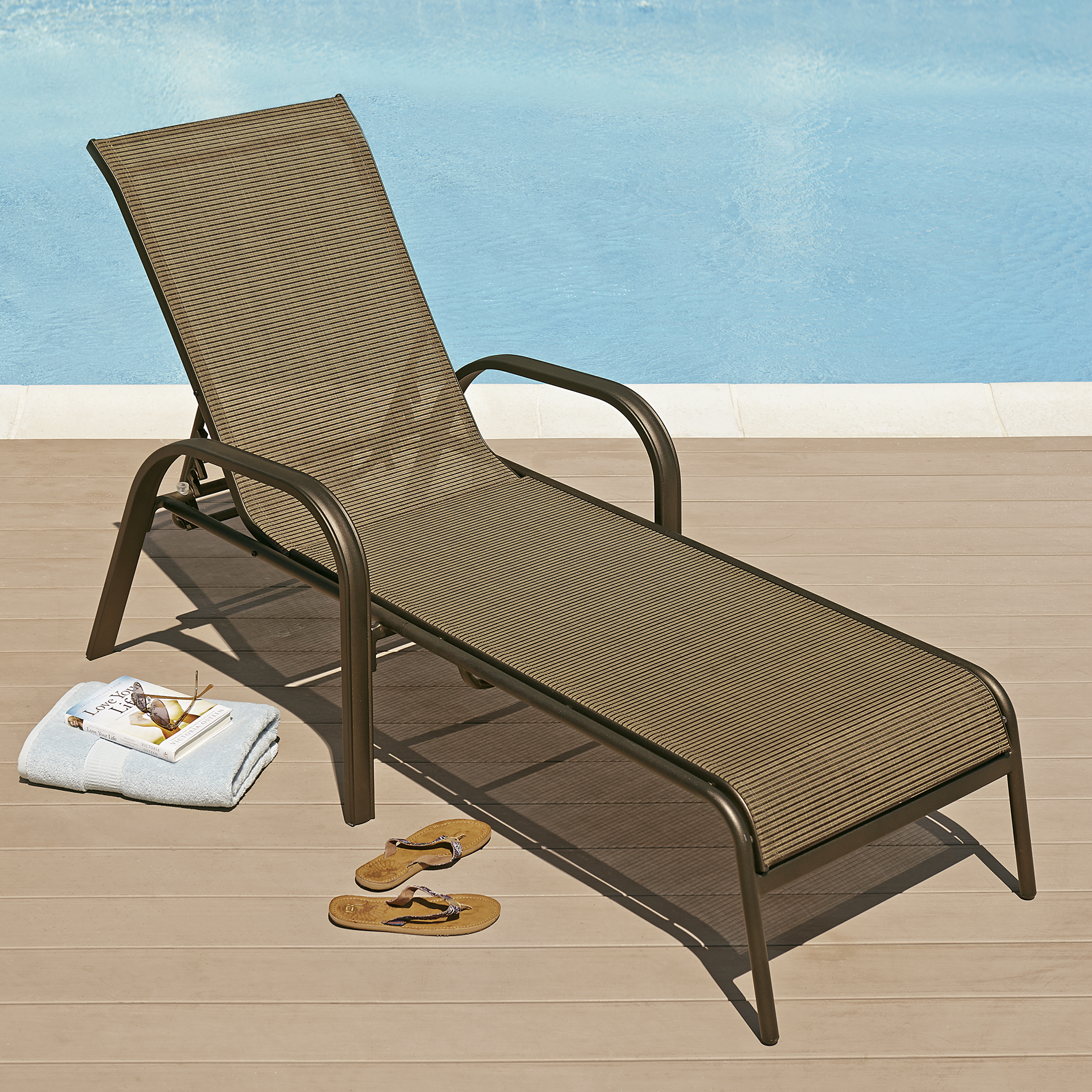 Grand Harbor Edgewater Sling Lounge - Outdoor Living ... Grand Harbor Edgewater Sling Lounge - Outdoor Living ... on Dollar General Chaise Lounge id=89858
