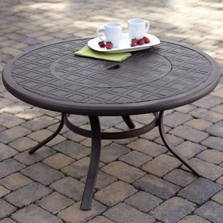 Grand Harbor Hopkins Firepit Chat Table Outdoor Living Patio Furniture Tables Side Tables