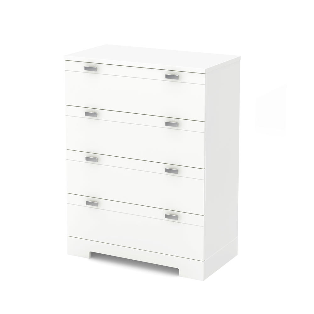 South Shore Reevo 4-Drawer Chest, Pure White