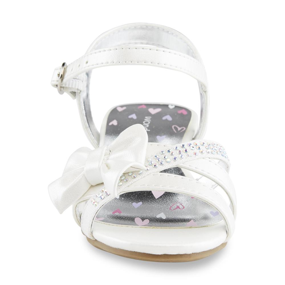 WonderKids Toddler Girl's Carly White Dress Sandal