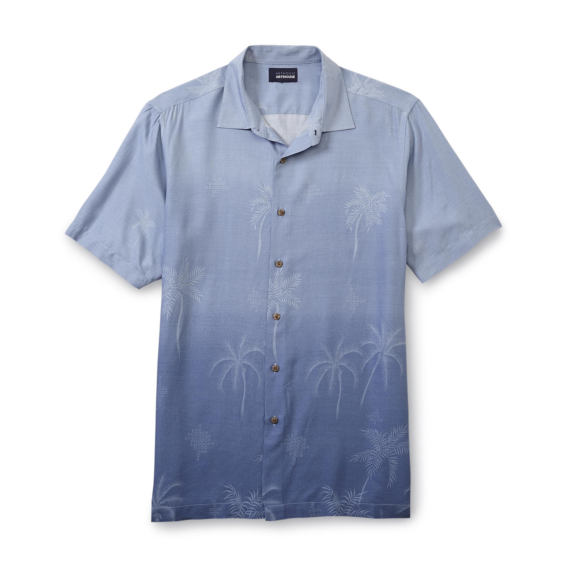 Basic Editions Men's Sport Shirt - Palm Tree