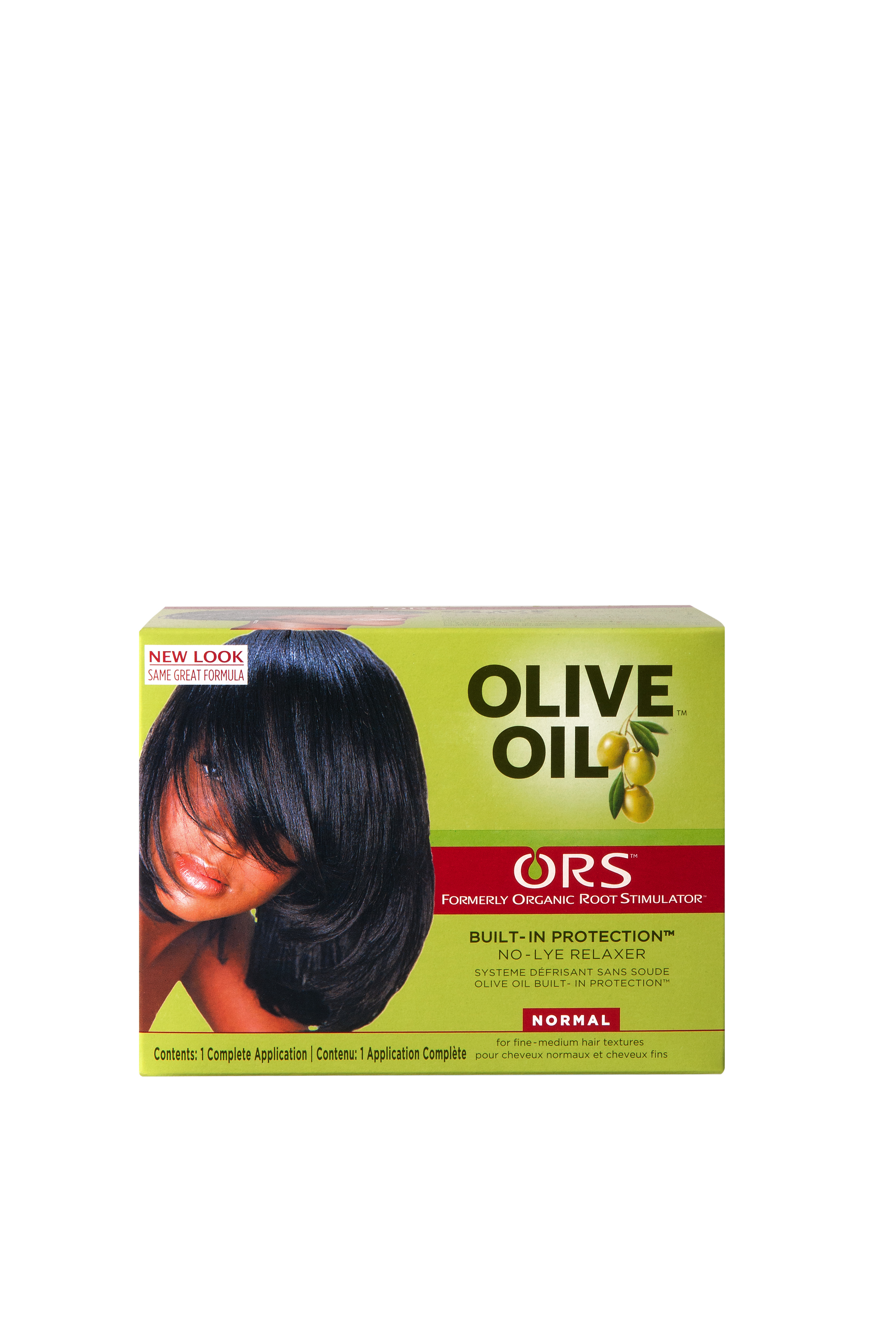 Organic Root Stimulator No-Lye Relaxer, Built-In Protection, Normal, Olive Oil, 1 Application