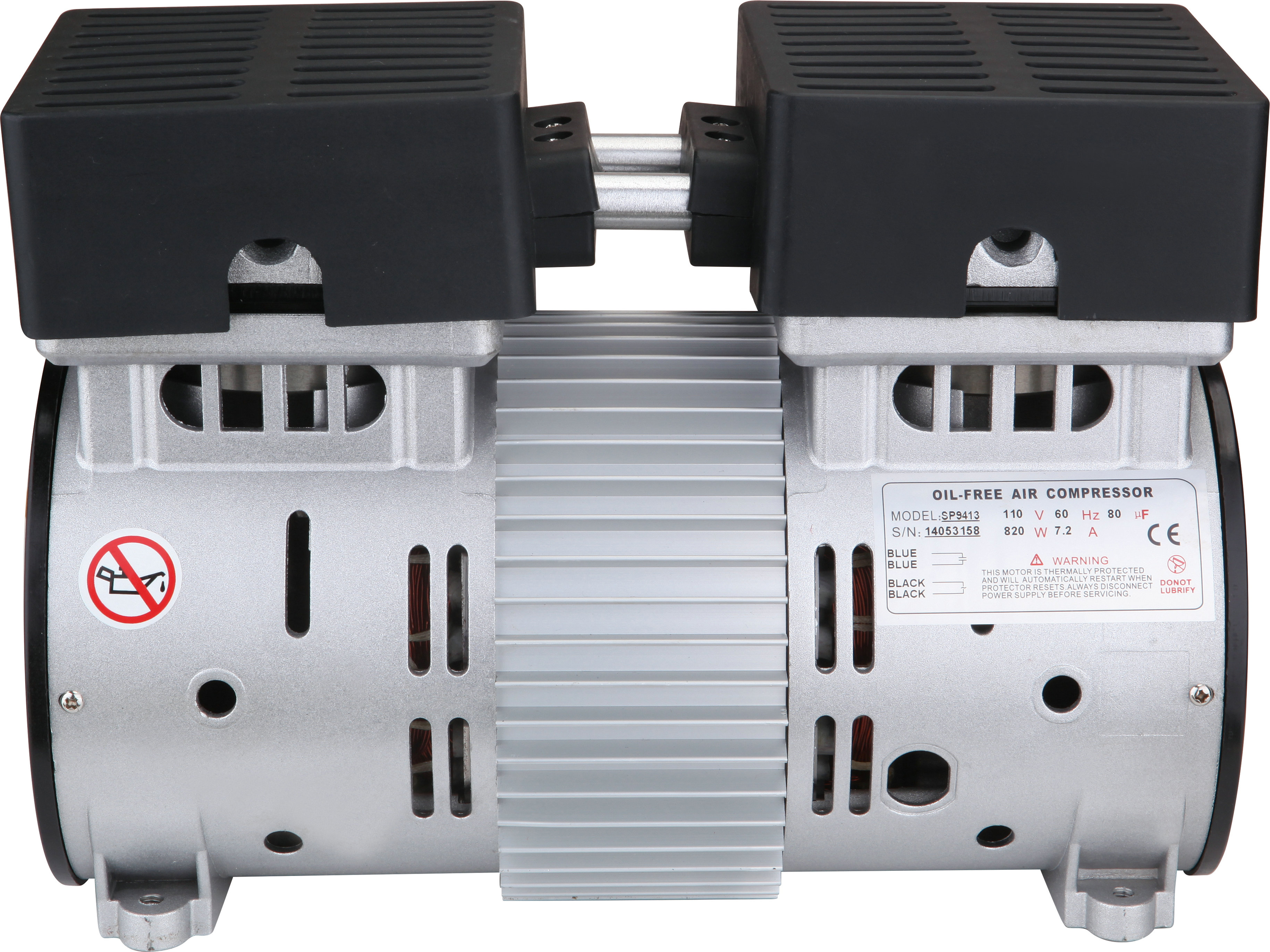 California Air Tools SP-9413 1.0 Hp Ultra Quiet & Oil-Free Air Compressor Motor