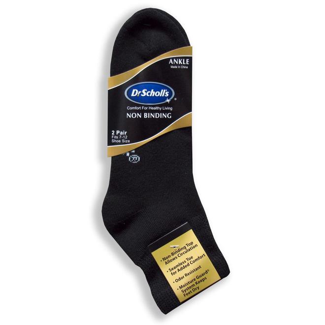 Dr. Scholl's Men's Diabetes & Circulatory Quarter Socks