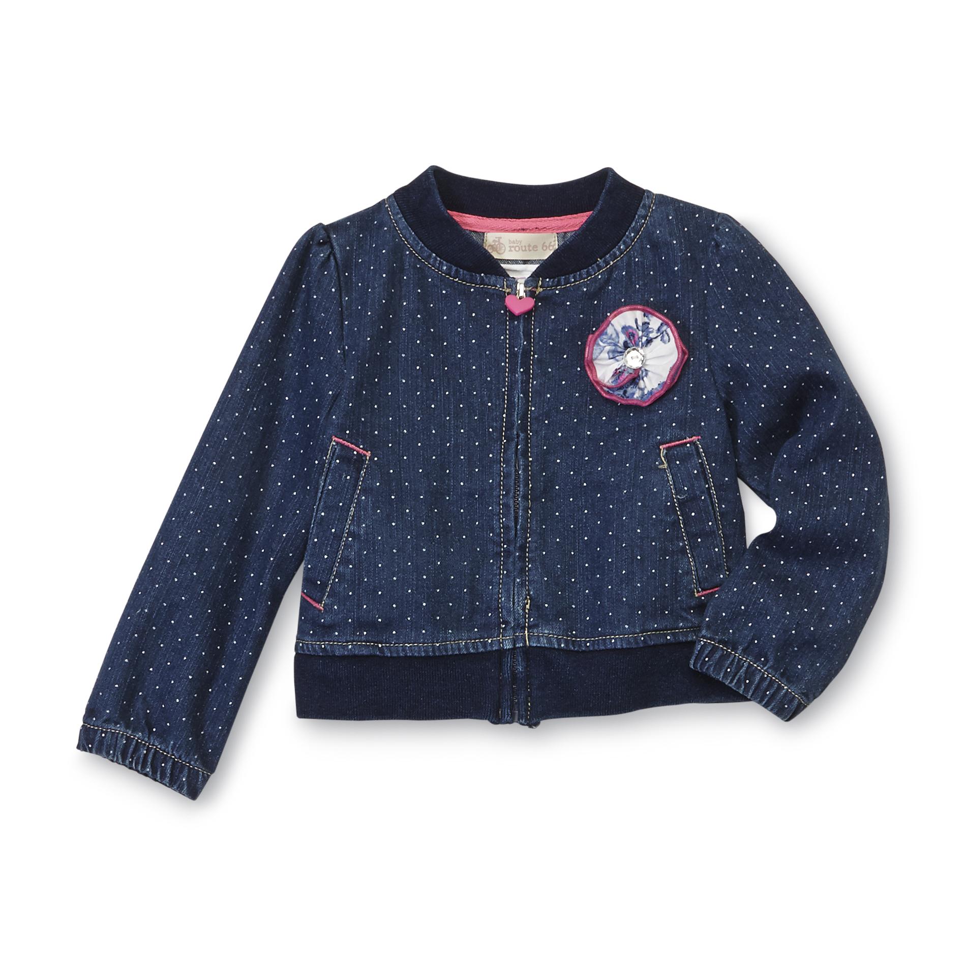 Route 66 Baby Infant & Toddler Girl's Chambray Jacket - Dots