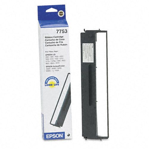 Epson EPS7753 7753/7755/7768 Printer Ribbon, Fabric, 2M Yield