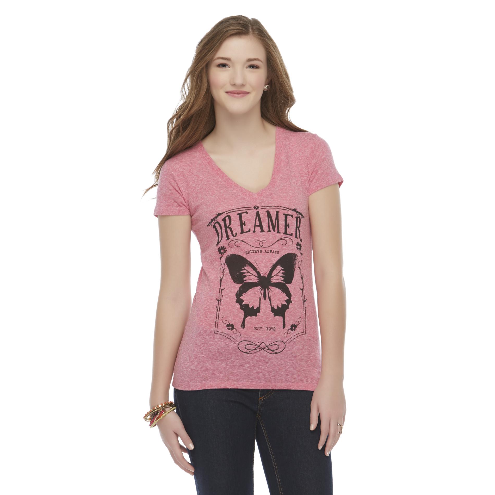 Junior's Graphic T-Shirt - Butterfly Dreamer