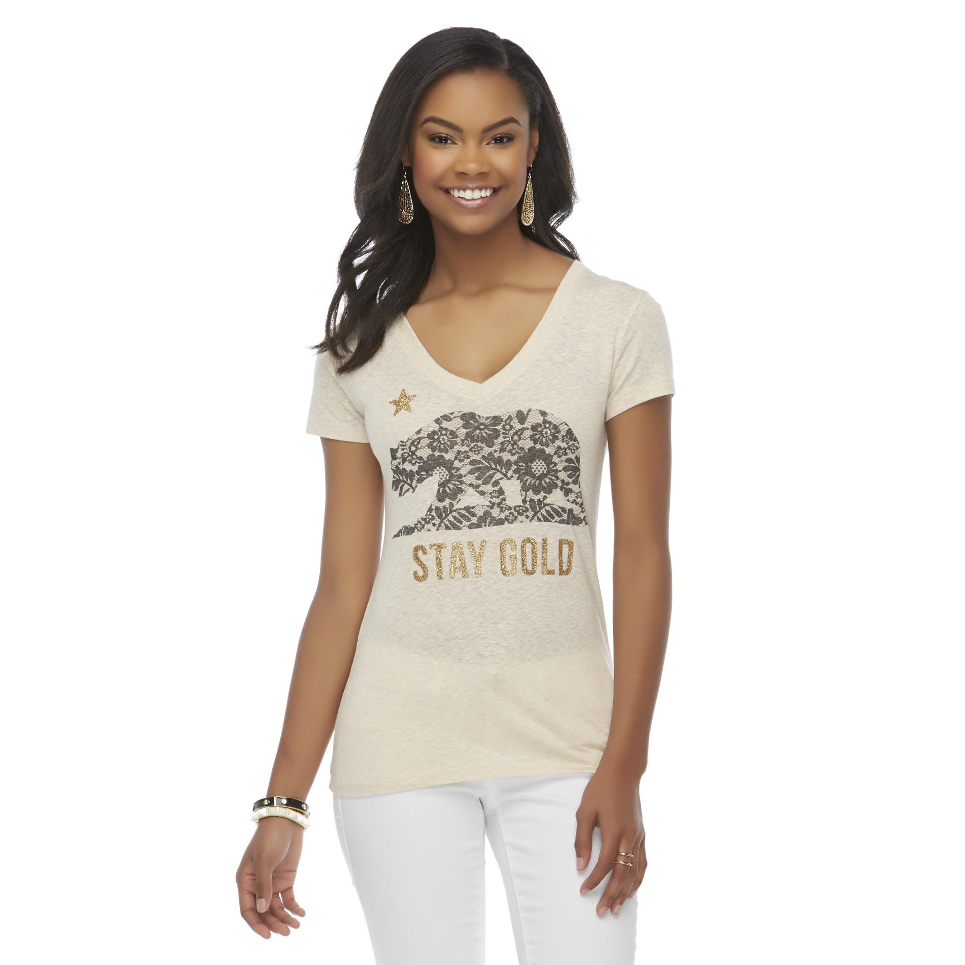 Junior's Graphic T-Shirt - Stay Gold