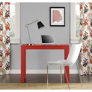 Dorel Home Furnishings Red Parsons Desk With Drawer Home