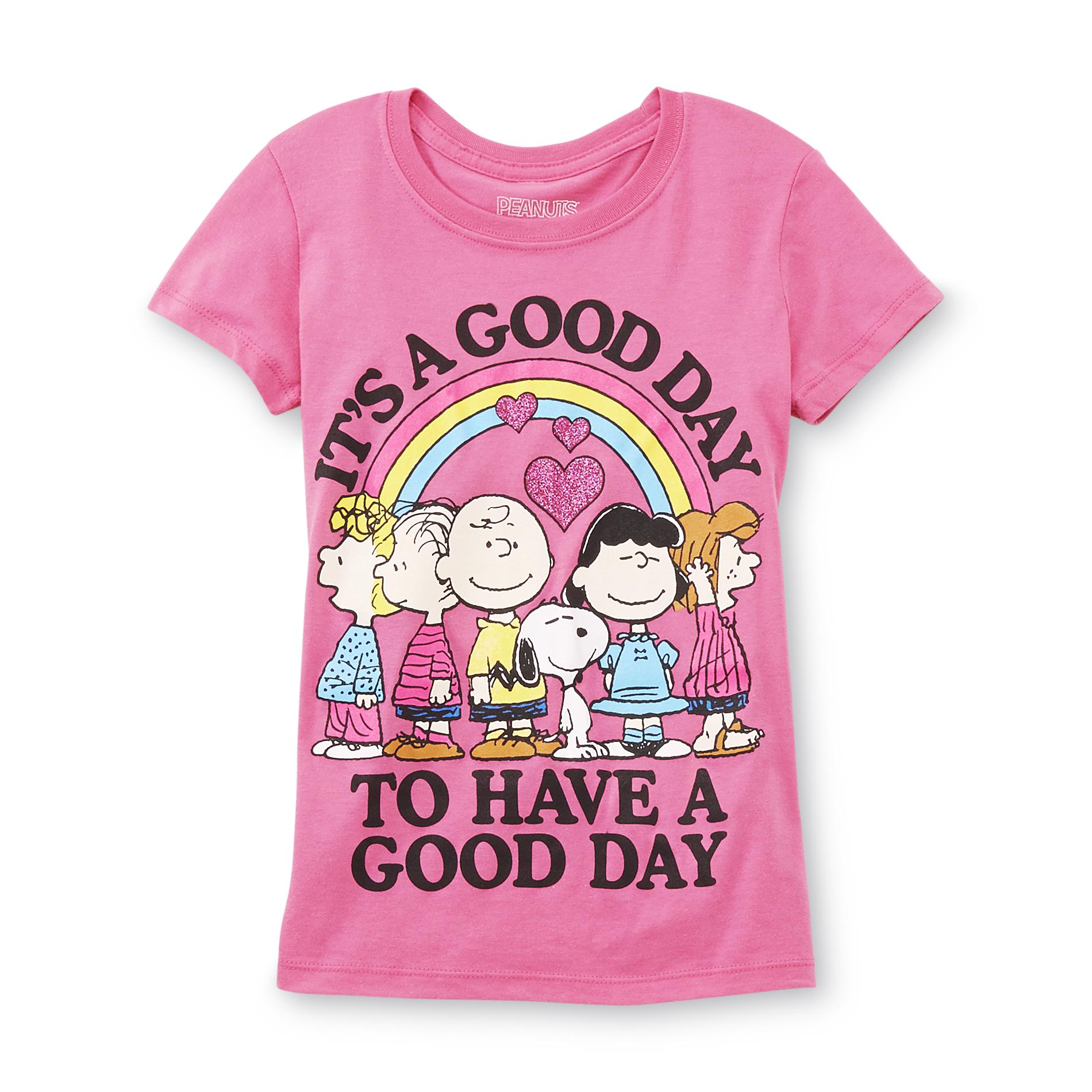 Peanuts By Schulz Girl's Graphic Top - Rainbow