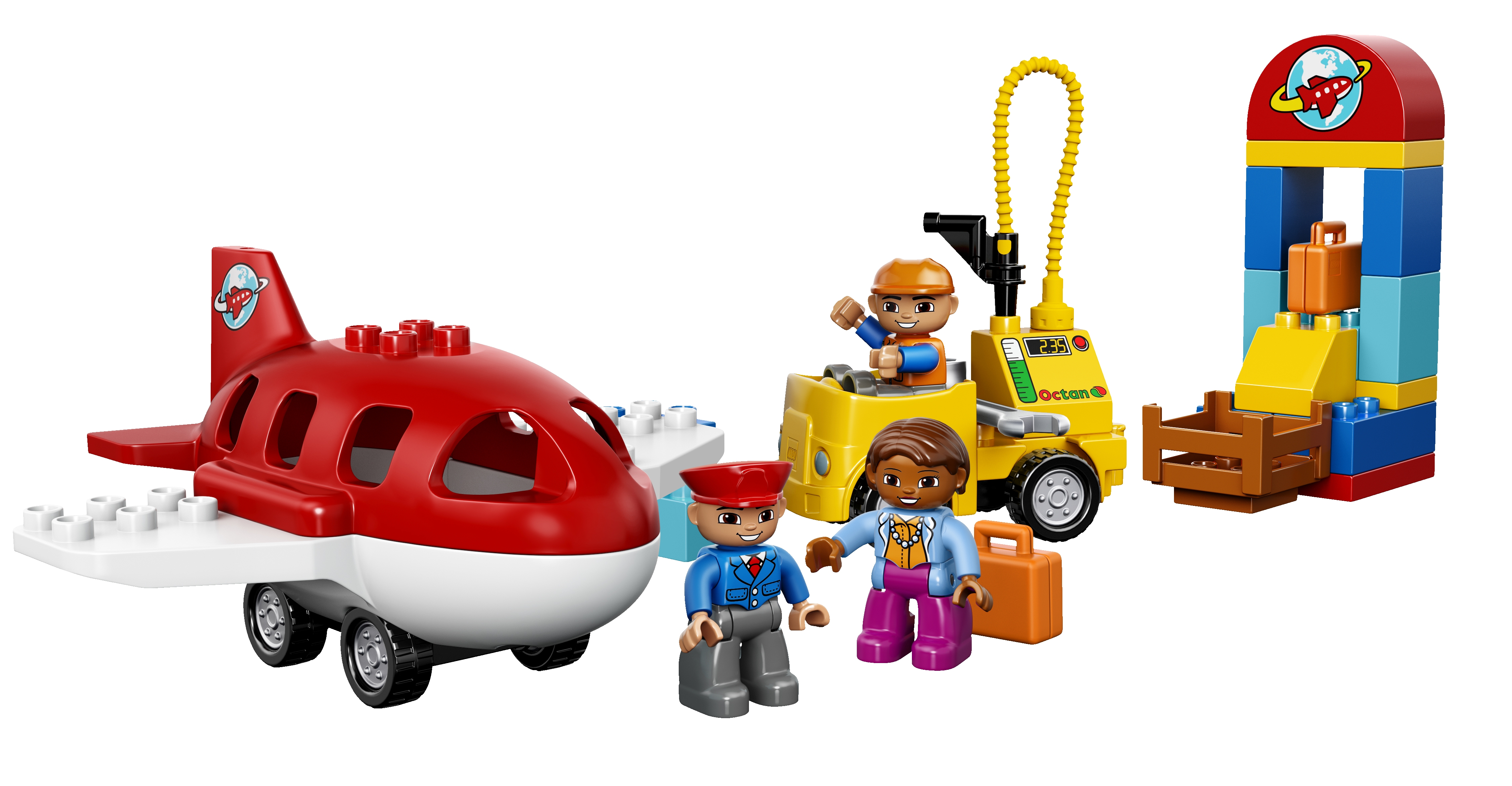 lego duplo my town airport and airplane toy