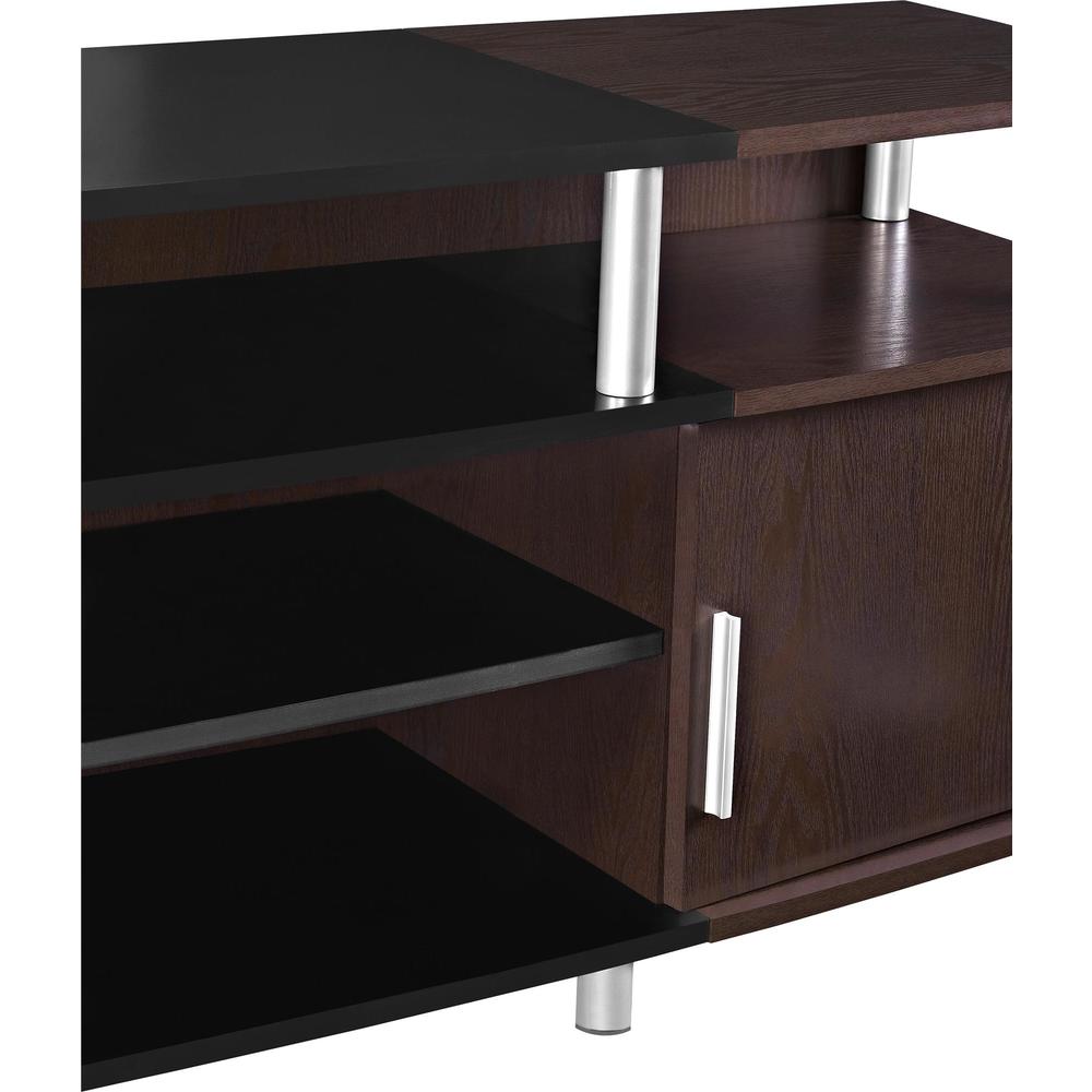 Dorel Home Furnishings Carson Black and Cherry 63" TV Stand