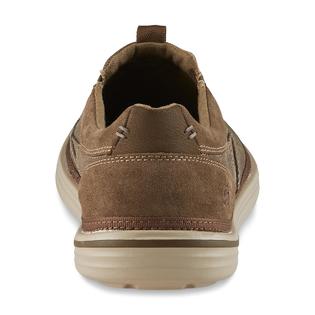 Skechers Mens Gomer Brown Relaxed Fit Memory Foam Loafer
