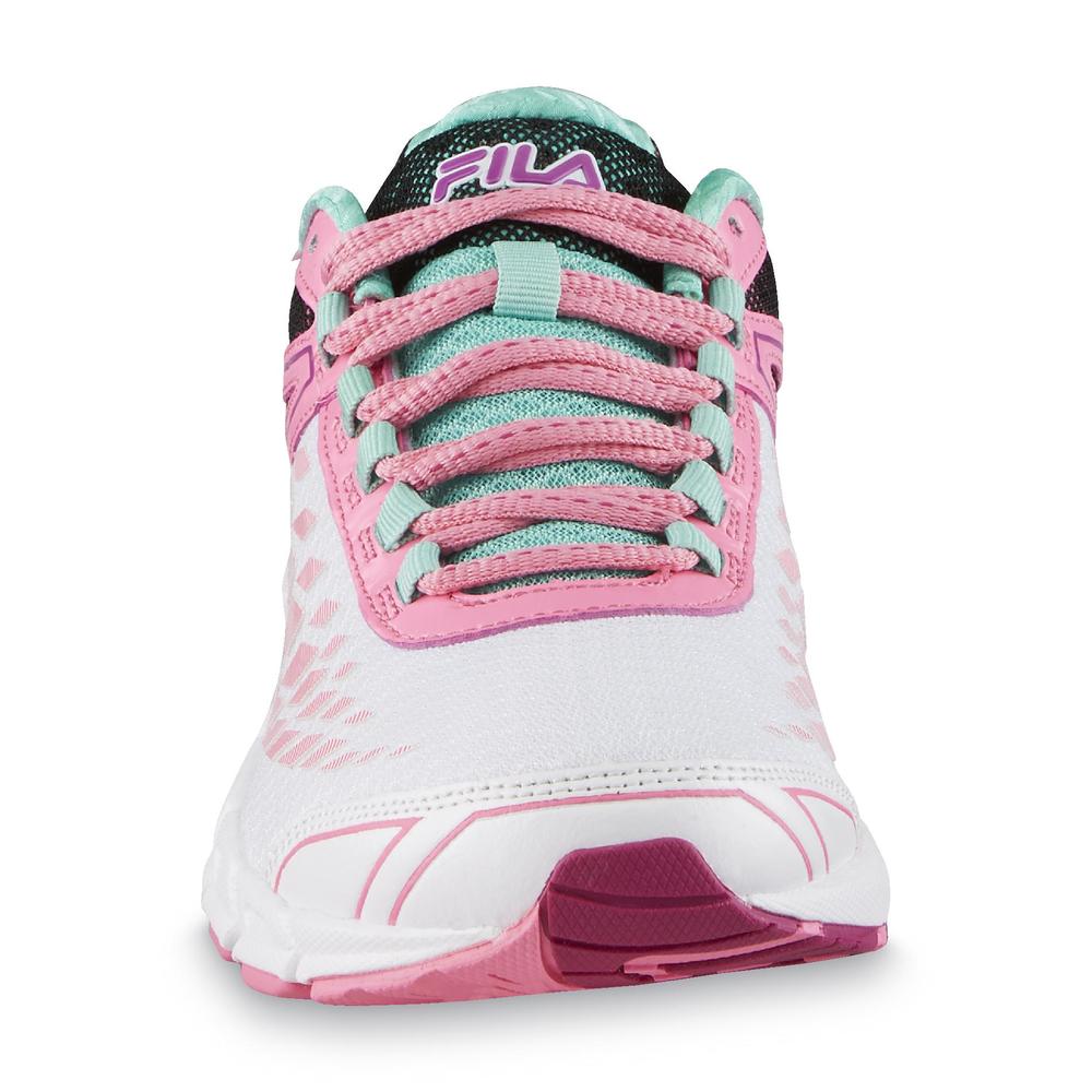 Fila Women's Dashtech Energized White/Pink/Turquoise Running Shoe