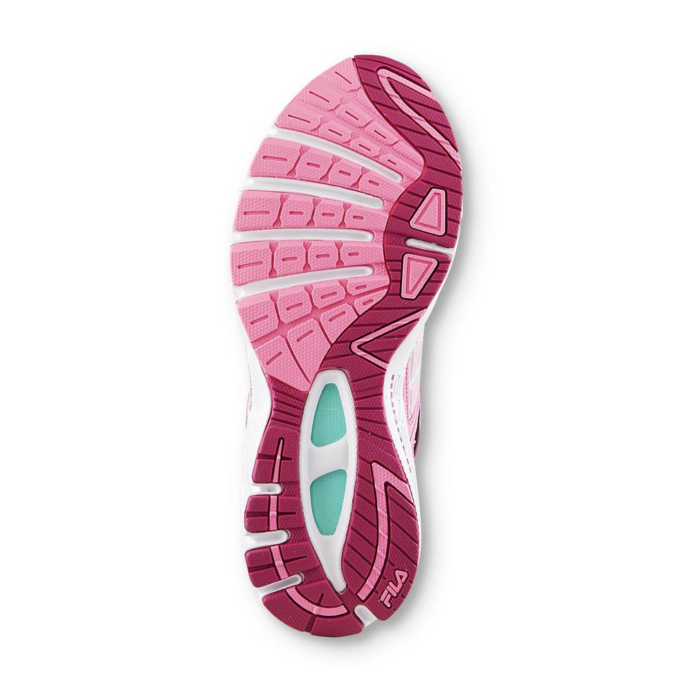 Fila Women's Dashtech Energized White/Pink/Turquoise Running Shoe