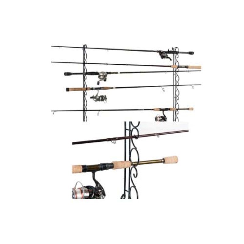 Organized Fishing 9 Cpcty Horzntal Wire Ceiling Rack WHR-009