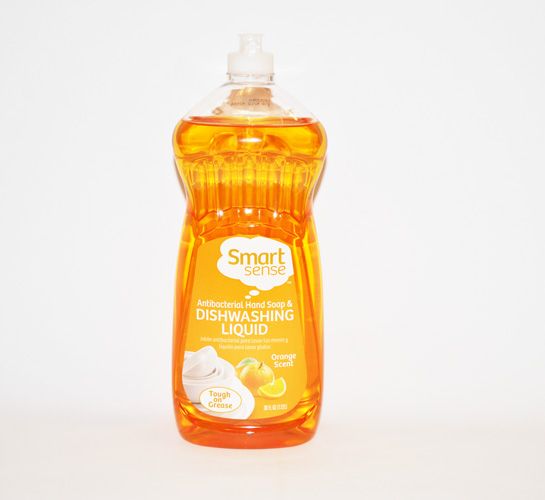 Smart Sense Antibacterial Dishwashing Liquid, Orange Scent, 38 fl oz