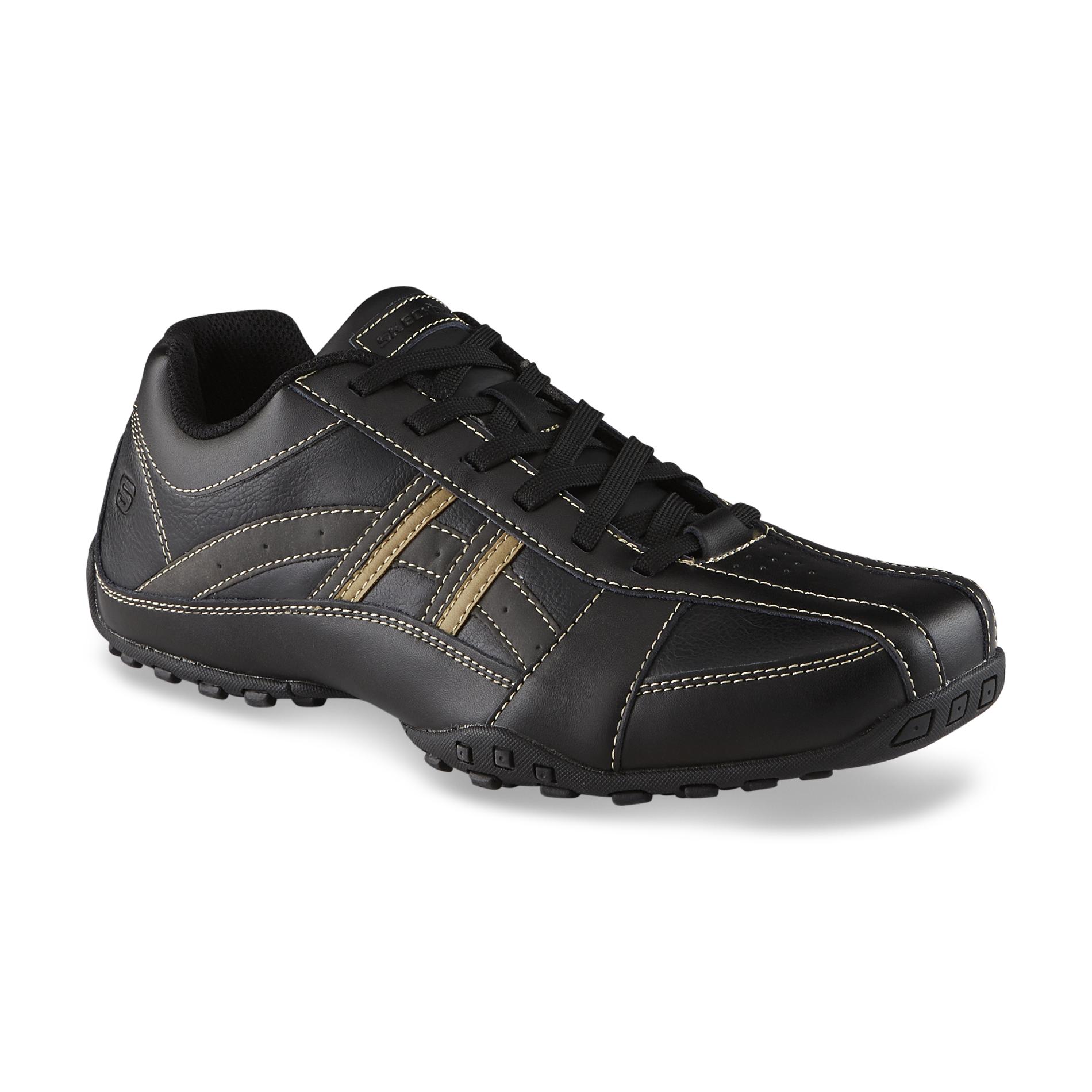 Skechers Men's Malton Black Memory Foam Oxford Shoe - Clothing, Shoes ...
