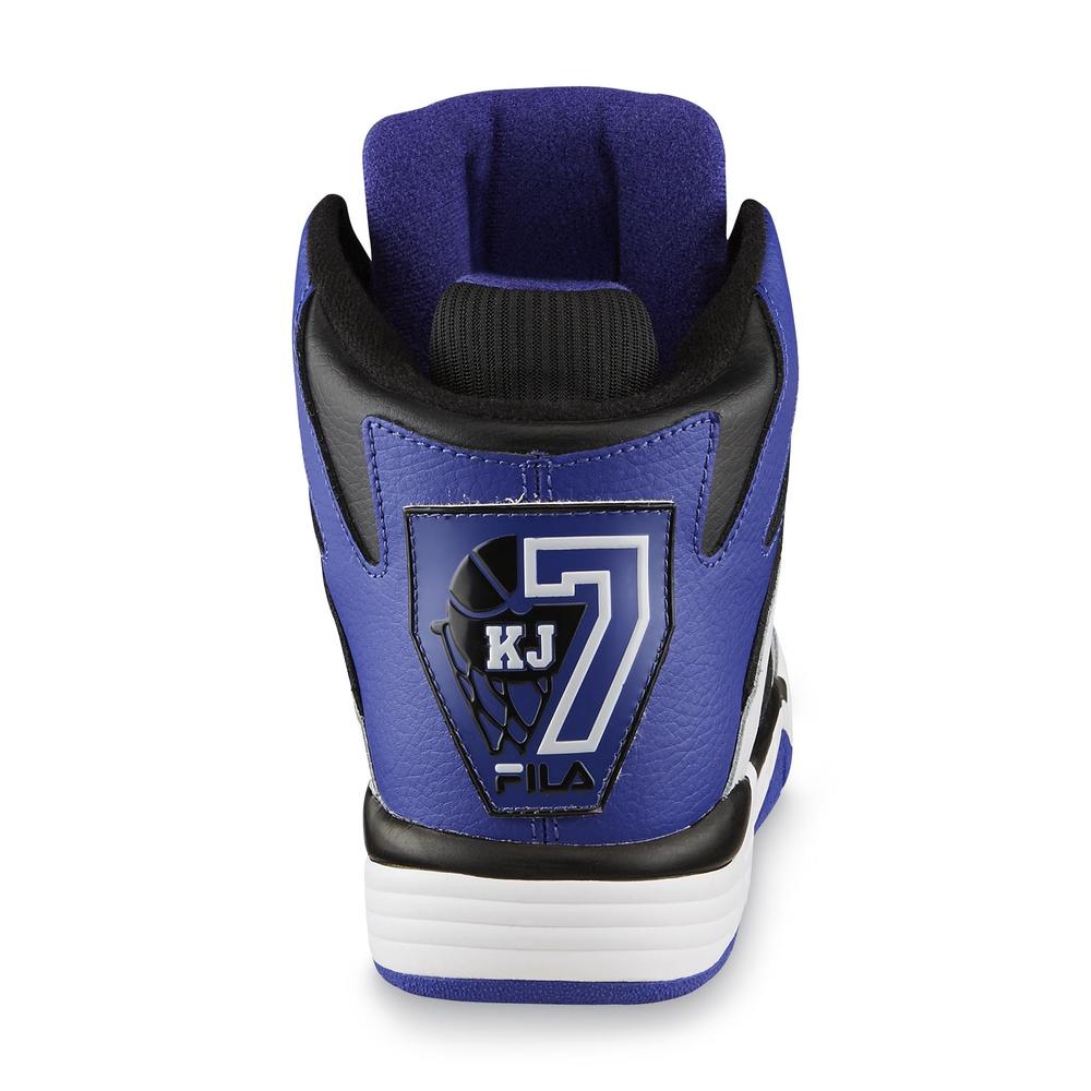 Fila Men's KJ7 White/Blue/Black Basketball Shoe