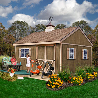 best barns newcastle1216 12’ x 16’ new castle wood shed kit