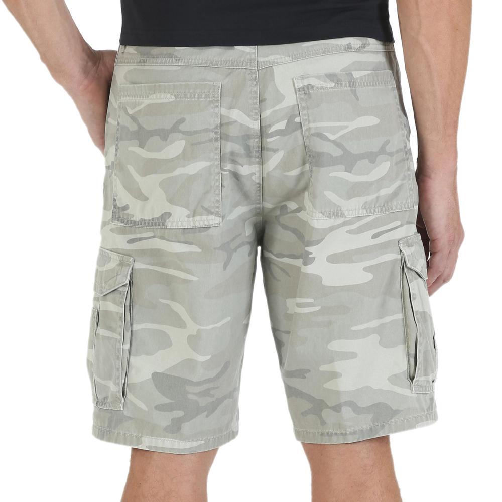 Wrangler Men's Big & Tall Twill Cargo Shorts - Camo Print