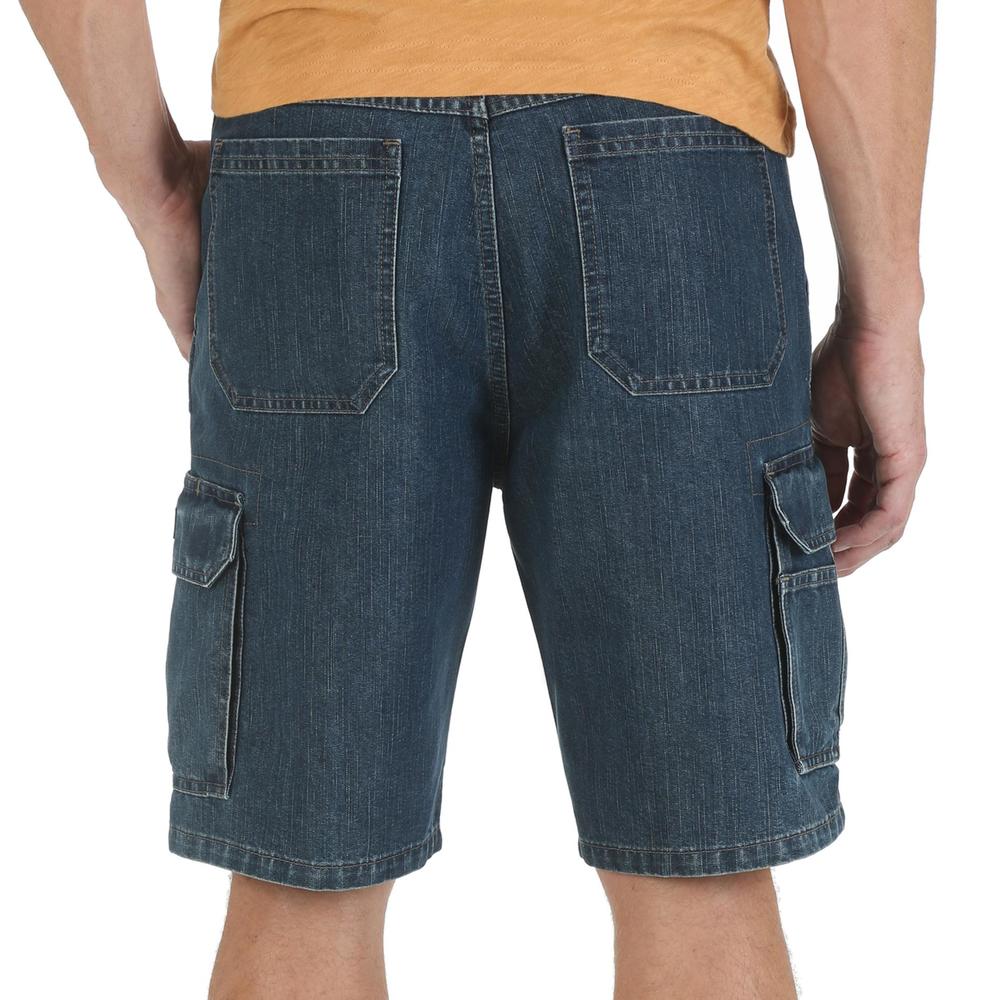 Wrangler Men's Big & Tall Denim Cargo Shorts