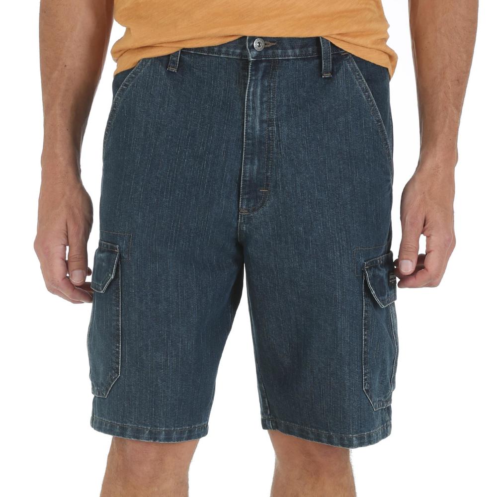 Wrangler Men's Big & Tall Denim Cargo Shorts