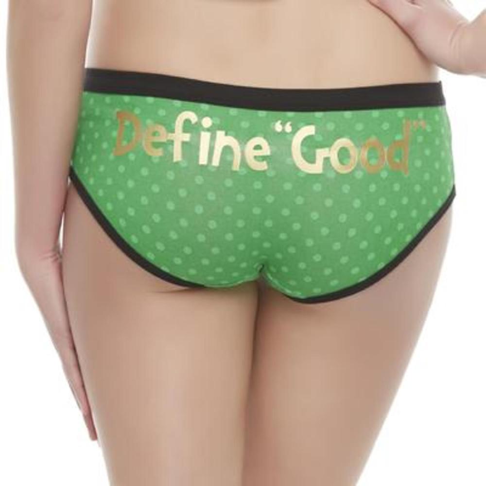 Grinch Junior's Holiday Hipster Panties