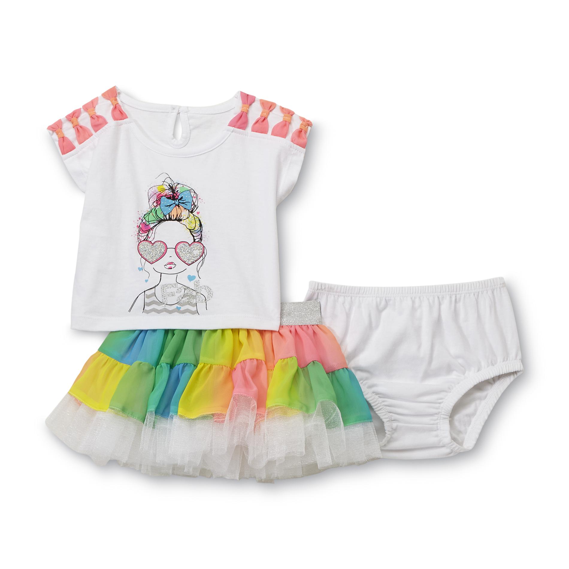 Piper Infant & Toddler Girl's Graphic T-Shirt and Tutu Skirt Set