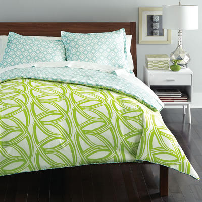 CHF Brand 3-Piece Bedding Set - Geometric & Leaf